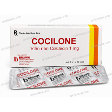 Колхицин Cocilone для терапии подагры 1 мг (10 шт) Колхицин Cocilone для терапии подагры 1 мг (10 шт)