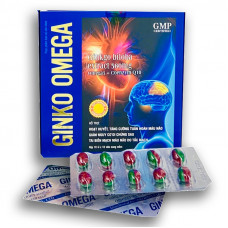 Препарат Ginkgo biloba extract 360 mg omega3 + coenzym Q10 для мозга (100 шт)